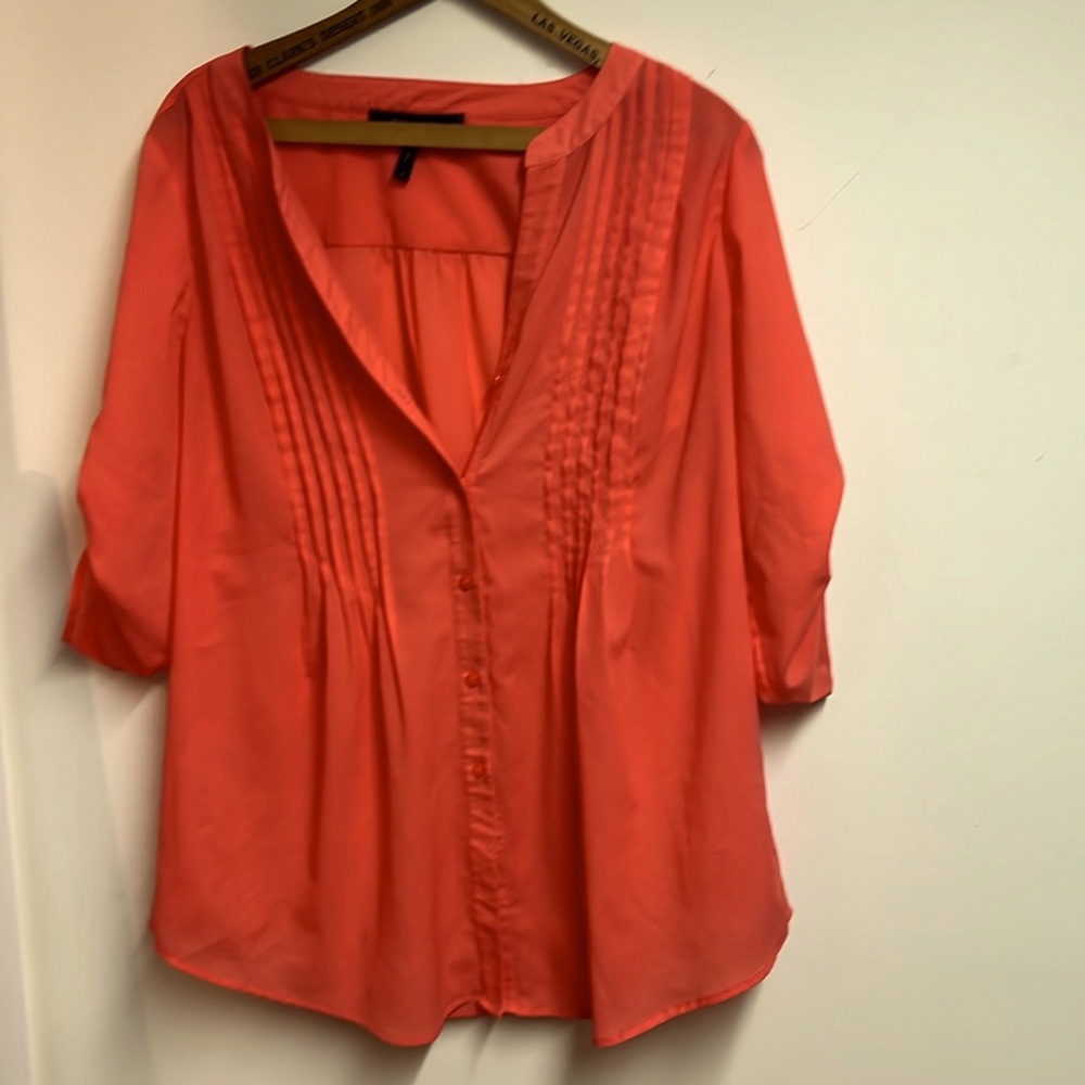 BCBG Twiggy Shirt - Coral Reef - M